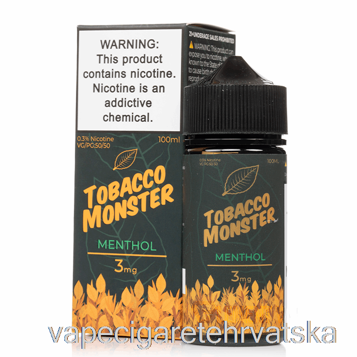 Vape Cigarete Mentol - Tobacco Monster - 100ml 12mg